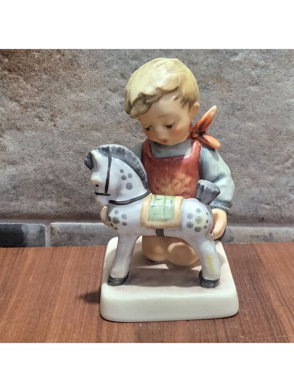 Vintage Goebel Hummel Figurine Horse Trainer Boy Toy Horse Germany
